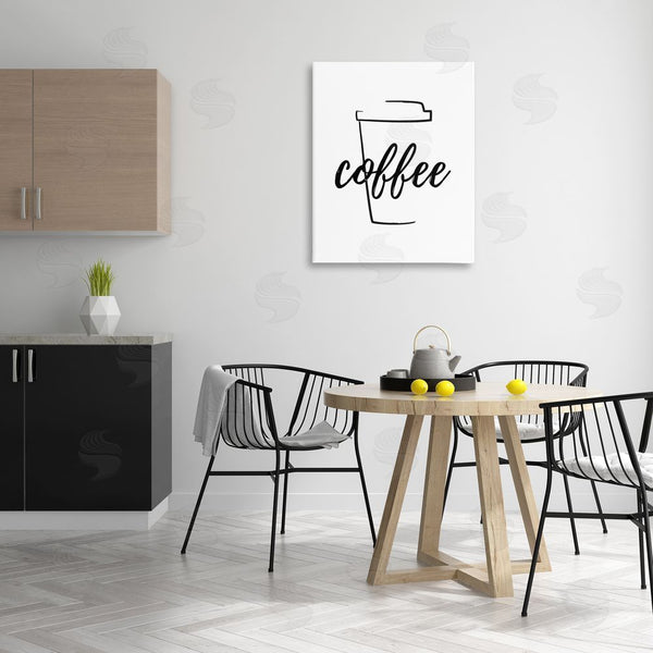 Stupell Industries Martina Pavlova | Minimal Coffee Cup Wall Art