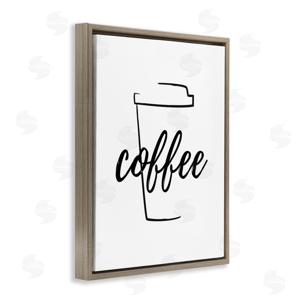 Stupell Industries Martina Pavlova | Minimal Coffee Cup Wall Art
