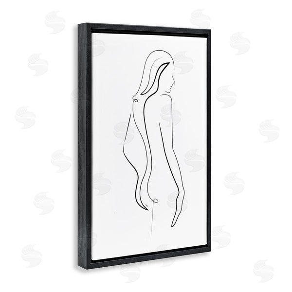 Stupell Industries Martina Pavlova | Minimal Female Figure Lines