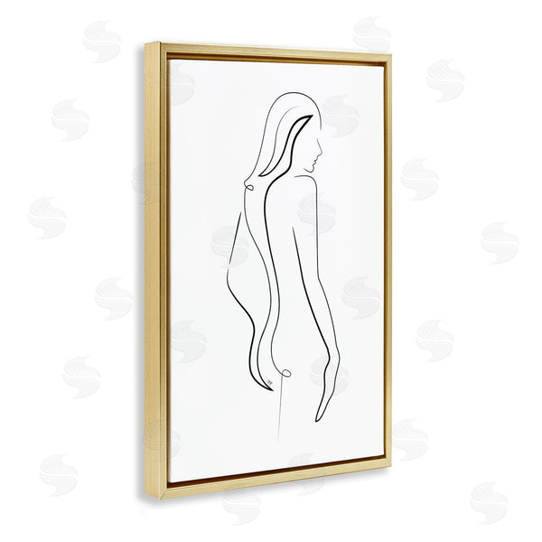 Stupell Industries Martina Pavlova | Minimal Female Figure Lines