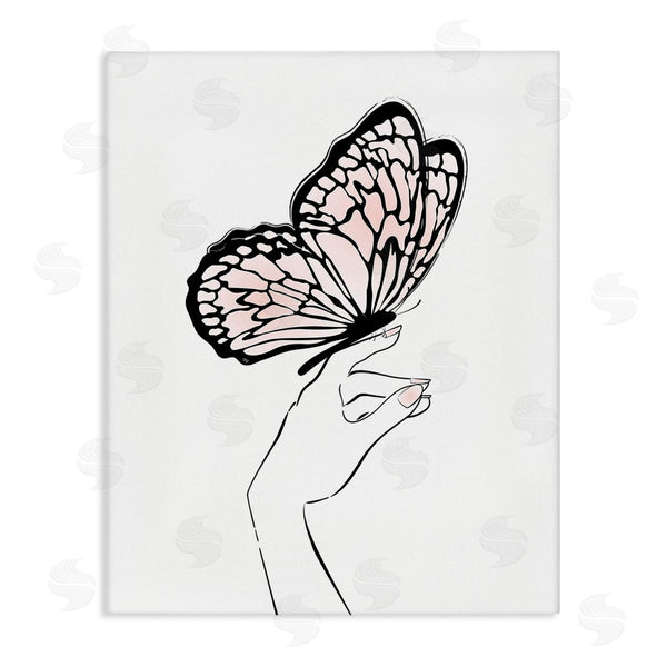 stupell industries Martina Pavlova | Minimal Hand & Butterfly Wall Art