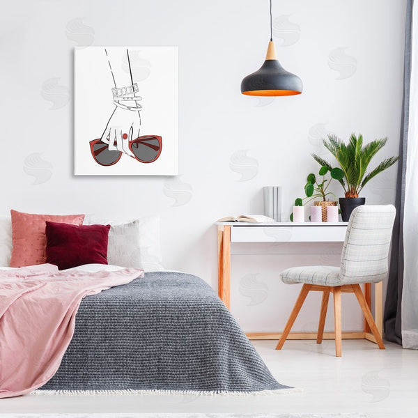 Stupell Industries Martina Pavlova | Minimal Hand With Jewelry Wall Art