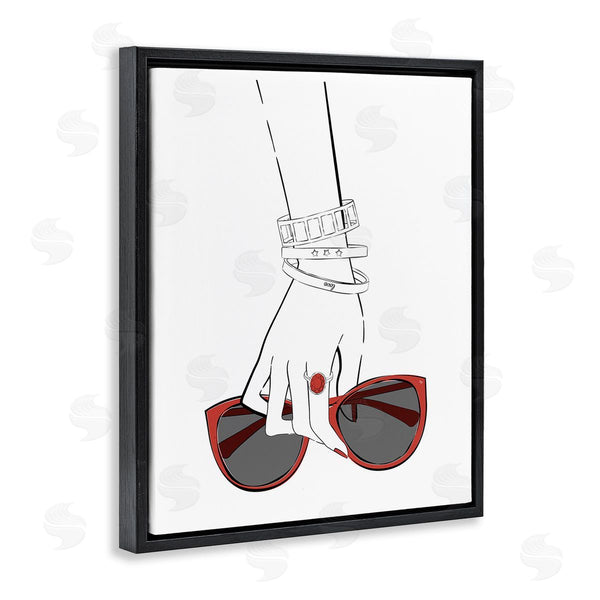 Stupell Industries Martina Pavlova | Minimal Hand With Jewelry Wall Art
