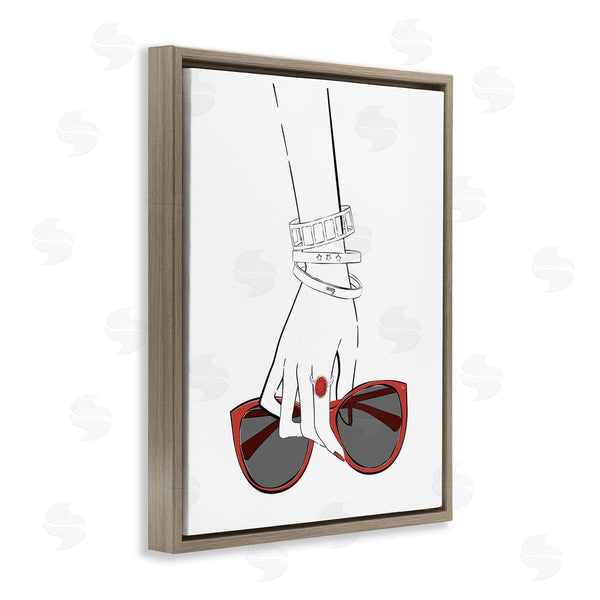 Stupell Industries Martina Pavlova | Minimal Hand With Jewelry Wall Art