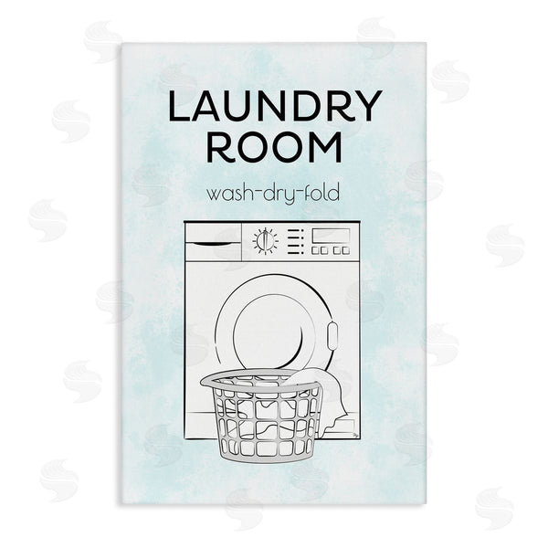 stupell industries Martina Pavlova | Minimal Laundry Wash Dry Fold Wall Art