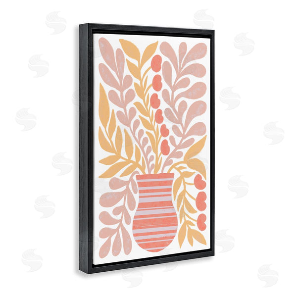 Stupell Industries Martina Pavlova | Minimal Orange & Pink Plant Vase