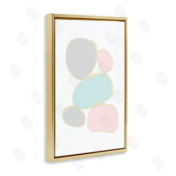 Stupell Industries Martina Pavlova | Minimal Pastel Pebbles