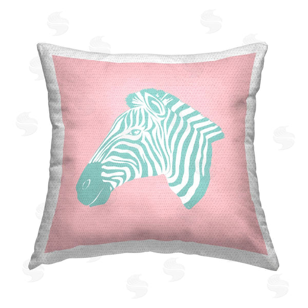 Stupell Industries Martina Pavlova | Minimal Soft Zebra Printed Throw Pillow