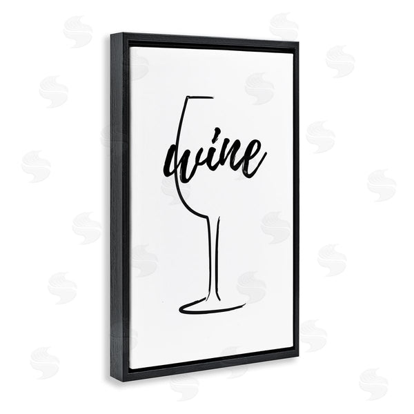 Stupell Industries Martina Pavlova | Minimal Wine Glass