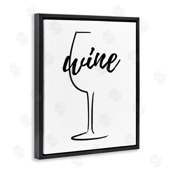 Stupell Industries Martina Pavlova | Minimal Wine Glass Wall Art