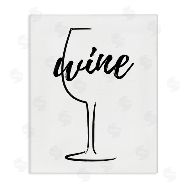 stupell industries Martina Pavlova | Minimal Wine Glass Wall Art