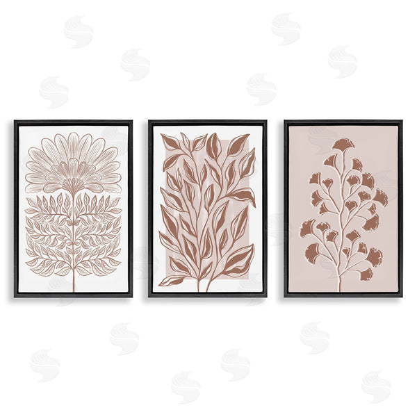 Stupell Industries Martina Pavlova | Minimalist Flower Outlines