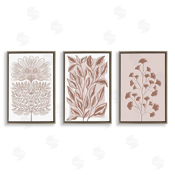 Stupell Industries Martina Pavlova | Minimalist Flower Outlines