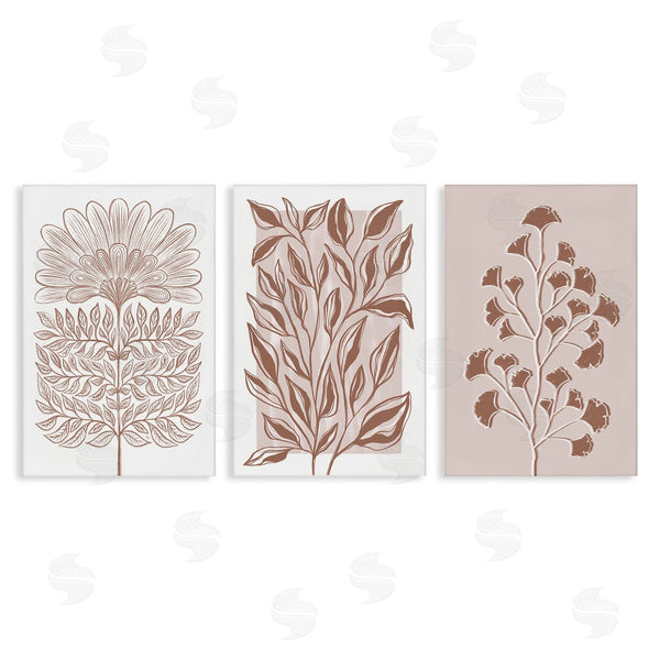 stupell industries Martina Pavlova | Minimalist Flower Outlines