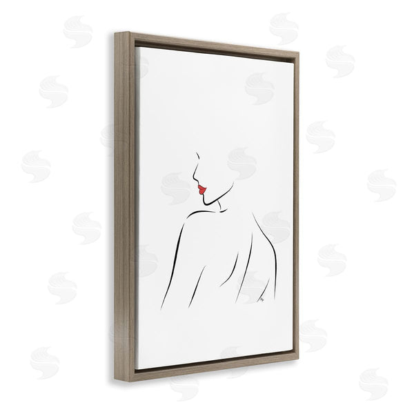 Stupell Industries Martina Pavlova | Minimalist Woman Outline