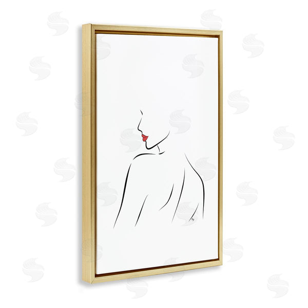 Stupell Industries Martina Pavlova | Minimalist Woman Outline