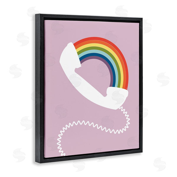 Stupell Industries Martina Pavlova | Modern Rainbow Telephone Wall Art