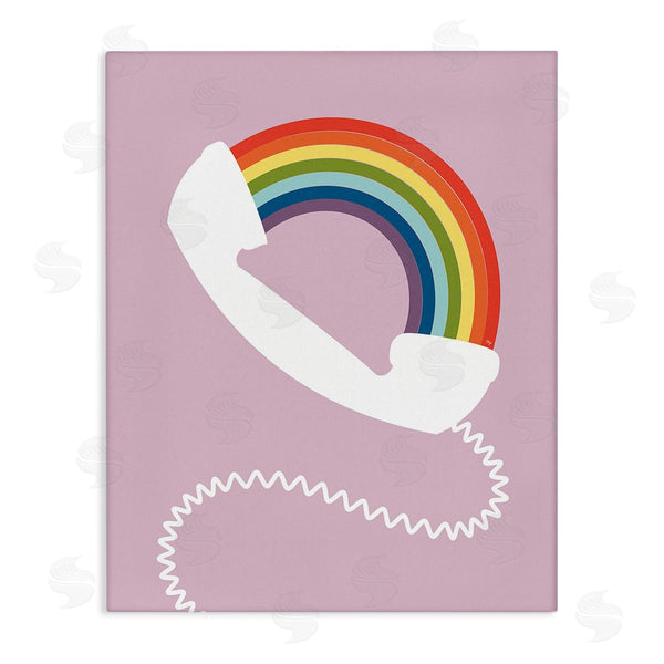 stupell industries Martina Pavlova | Modern Rainbow Telephone Wall Art