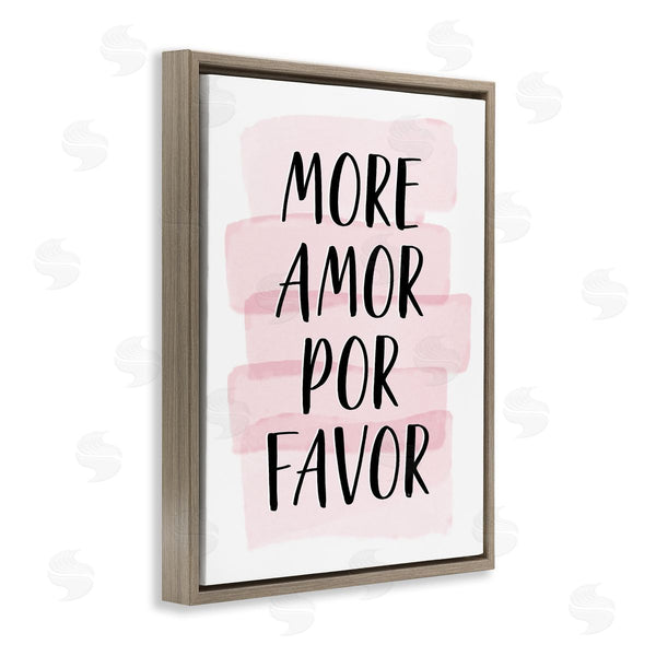 Stupell Industries Martina Pavlova | More Amor Por Favor Pink