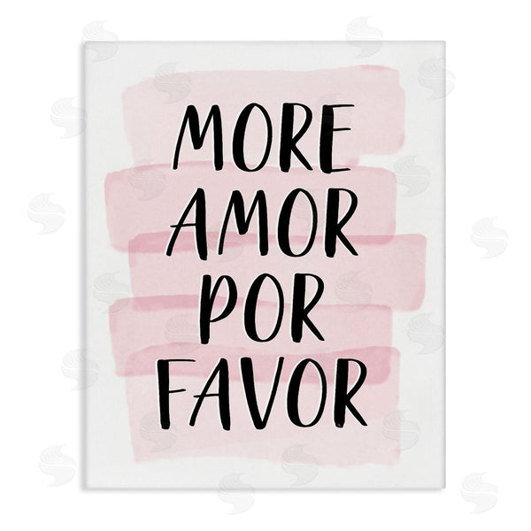 stupell industries Martina Pavlova | More Amor Por Favor Pink