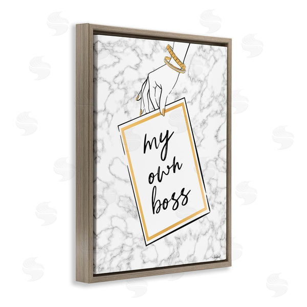 Stupell Industries Martina Pavlova | My Own Boss Phrase
