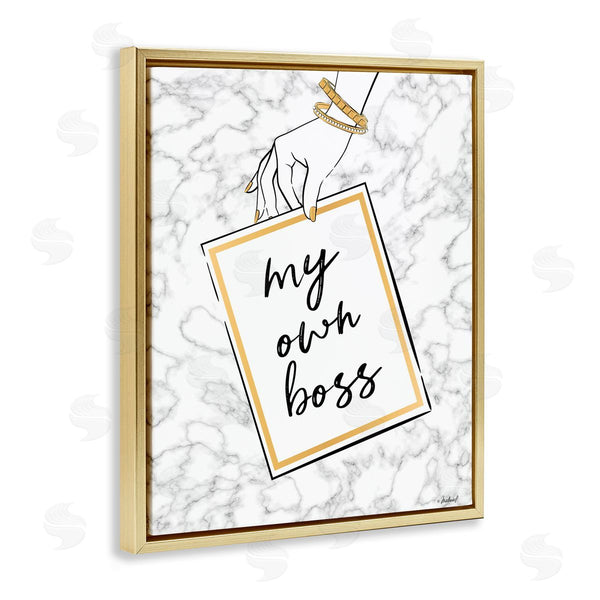 Stupell Industries Martina Pavlova | My Own Boss Phrase