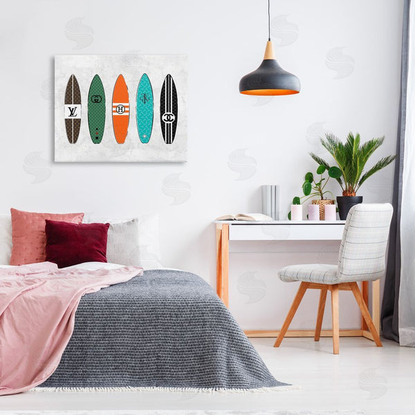 Stupell Industries Martina Pavlova | Nautical Glam Surfboards Wall Art