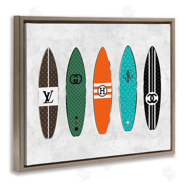 Stupell Industries Martina Pavlova | Nautical Glam Surfboards Wall Art