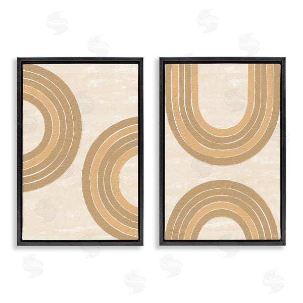 Stupell Industries Martina Pavlova | Neutral Beige Rainbows Wall Art