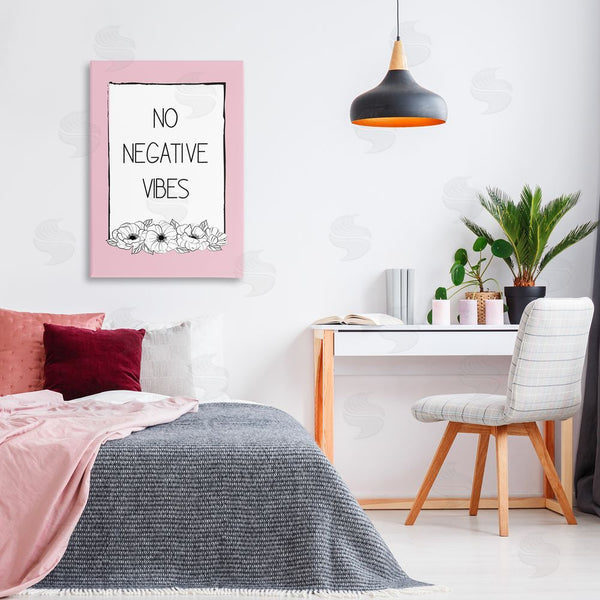 Stupell Industries Martina Pavlova | No Negative Vibes On Pink Wall Art
