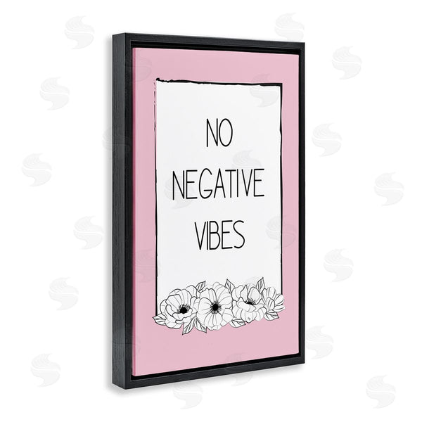 Stupell Industries Martina Pavlova | No Negative Vibes On Pink Wall Art