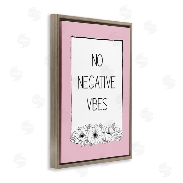 Stupell Industries Martina Pavlova | No Negative Vibes On Pink Wall Art