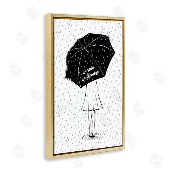 Stupell Industries Martina Pavlova | No Rain No Flowers