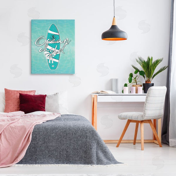 Stupell Industries Martina Pavlova | Ocean Child Surfboard Wall Art