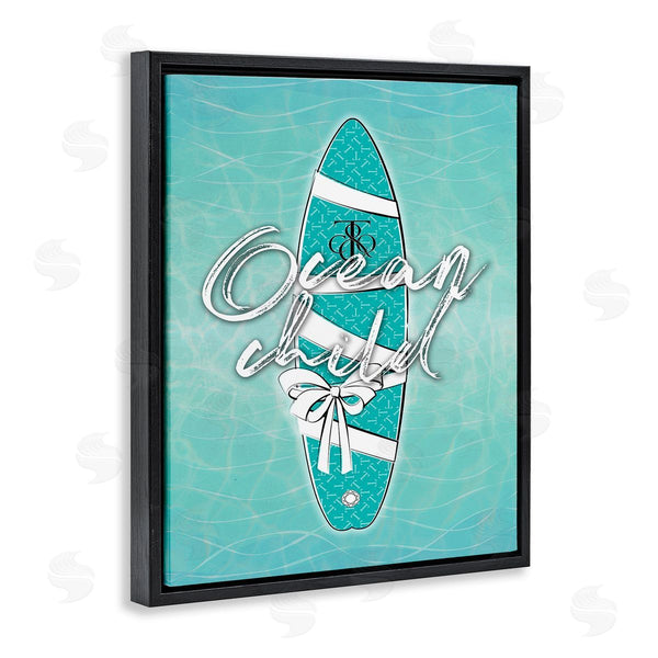 Stupell Industries Martina Pavlova | Ocean Child Surfboard Wall Art