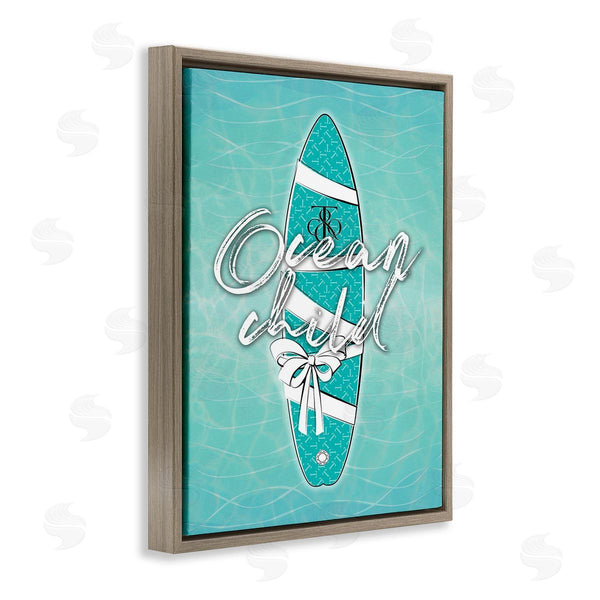 Stupell Industries Martina Pavlova | Ocean Child Surfboard Wall Art