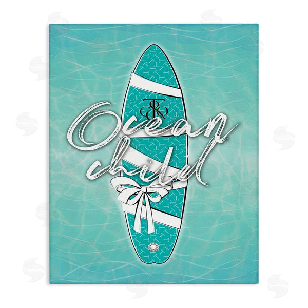 stupell industries Martina Pavlova | Ocean Child Surfboard Wall Art