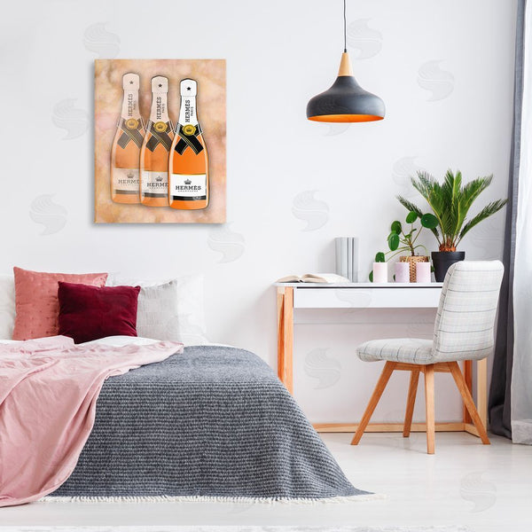 Stupell Industries Martina Pavlova | Orange Glam Champagne Wall Art