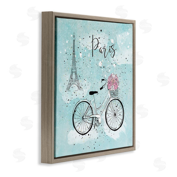 Stupell Industries Martina Pavlova | Paris Floral Bicycle
