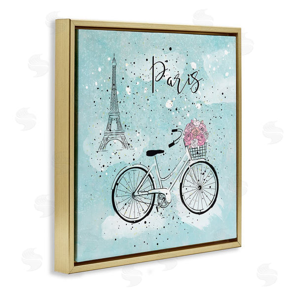 Stupell Industries Martina Pavlova | Paris Floral Bicycle