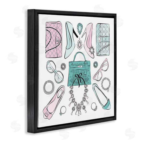 Stupell Industries Martina Pavlova | Pastel Fashion Accessories Wall Art