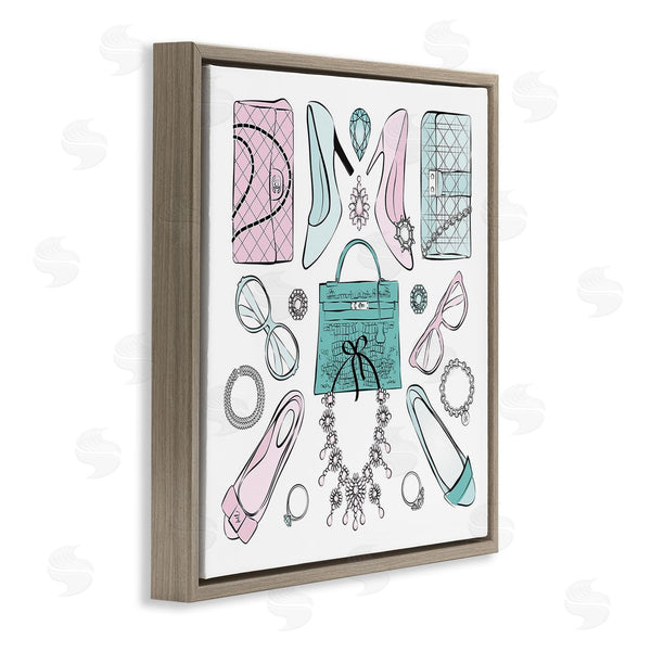 Stupell Industries Martina Pavlova | Pastel Fashion Accessories Wall Art