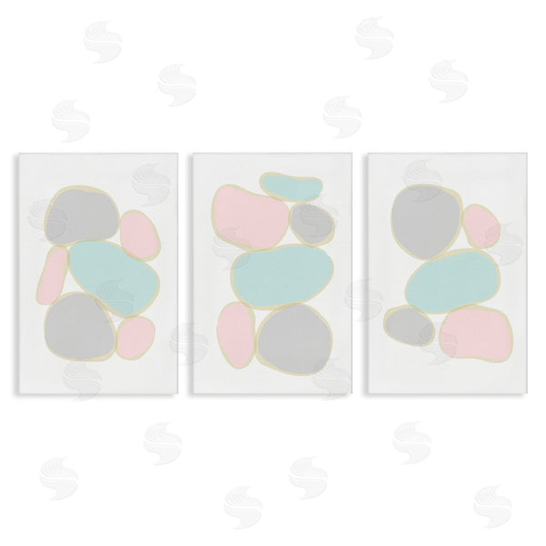 stupell industries Martina Pavlova | Pastel Stones on White