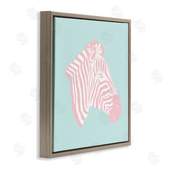 Stupell Industries Martina Pavlova | Pastel Zebra Portrait Wall Art