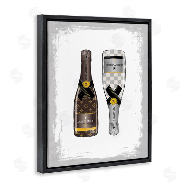 Stupell Industries Martina Pavlova | Patterned Champagne Bottles Wall Art