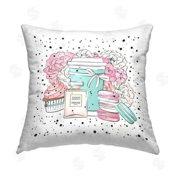 stupell industries Martina Pavlova | Patterned Fashion Desserts Printed Throw Pillow