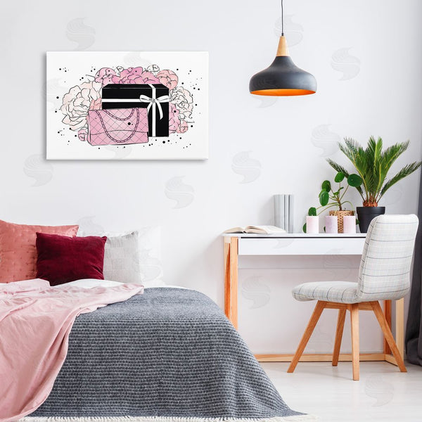 Stupell Industries Martina Pavlova | Peony Swathed Handbags Wall Art