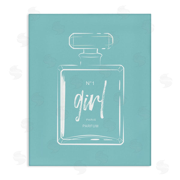 stupell industries Martina Pavlova | Perfume Bottle on Blue Wall Art