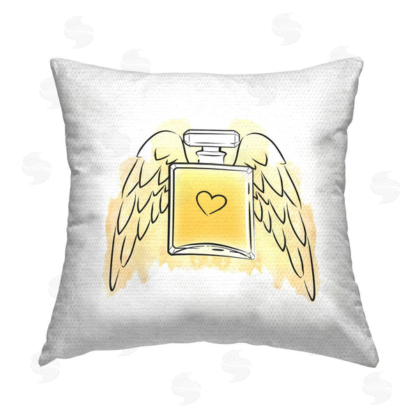 Stupell Industries Martina Pavlova | Perfume With Angel Wings Printed Throw Pillow