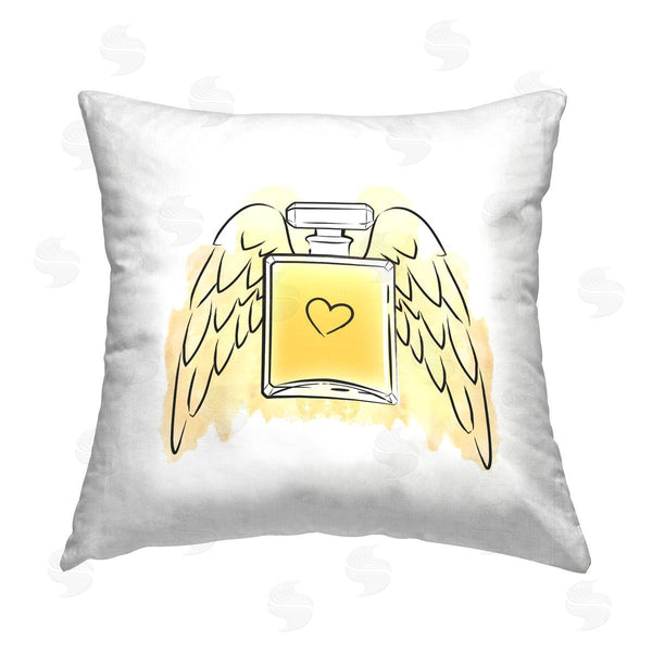 stupell industries Martina Pavlova | Perfume with Angel Wings Printed Throw Pillow